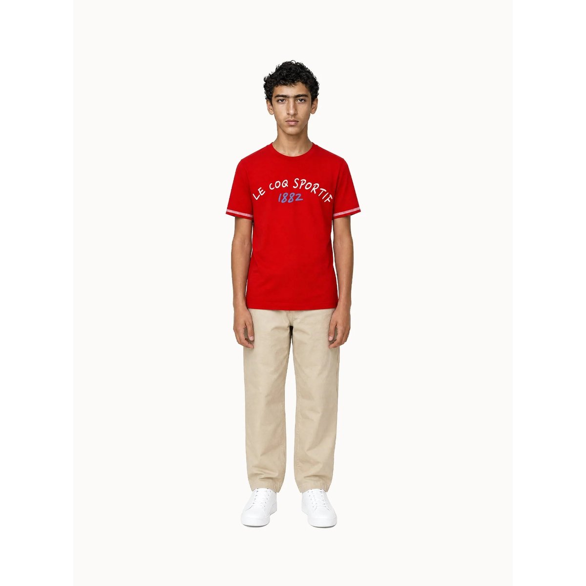 T-shirt en jersey de coton Tricolores red, LE COQ SPORTIF