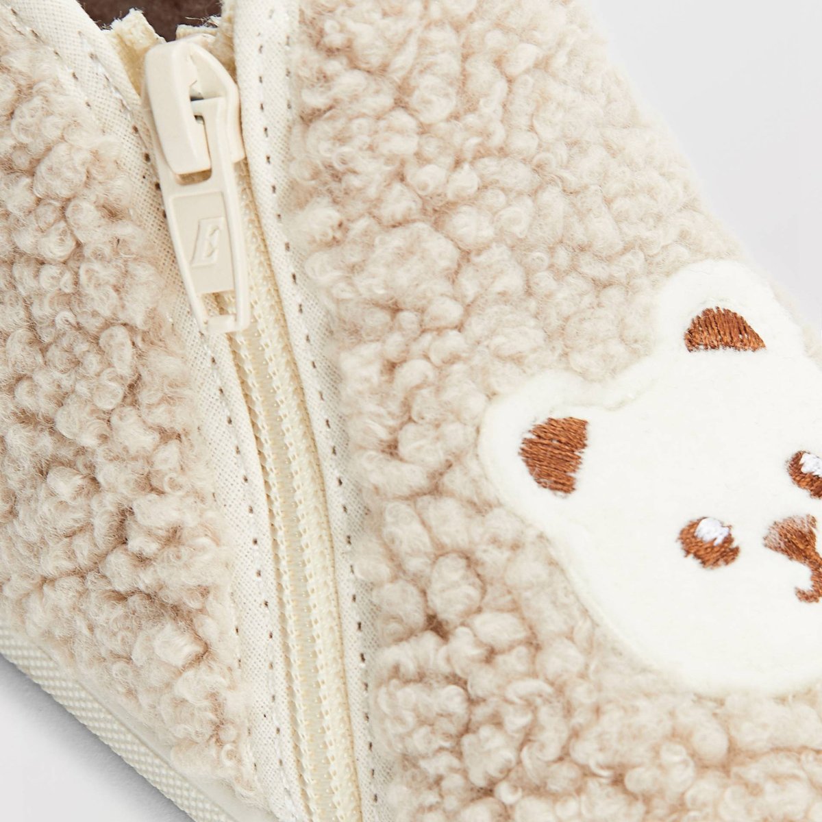 CHAUSSON SHERPA beige clair melange, BOUT'CHOU