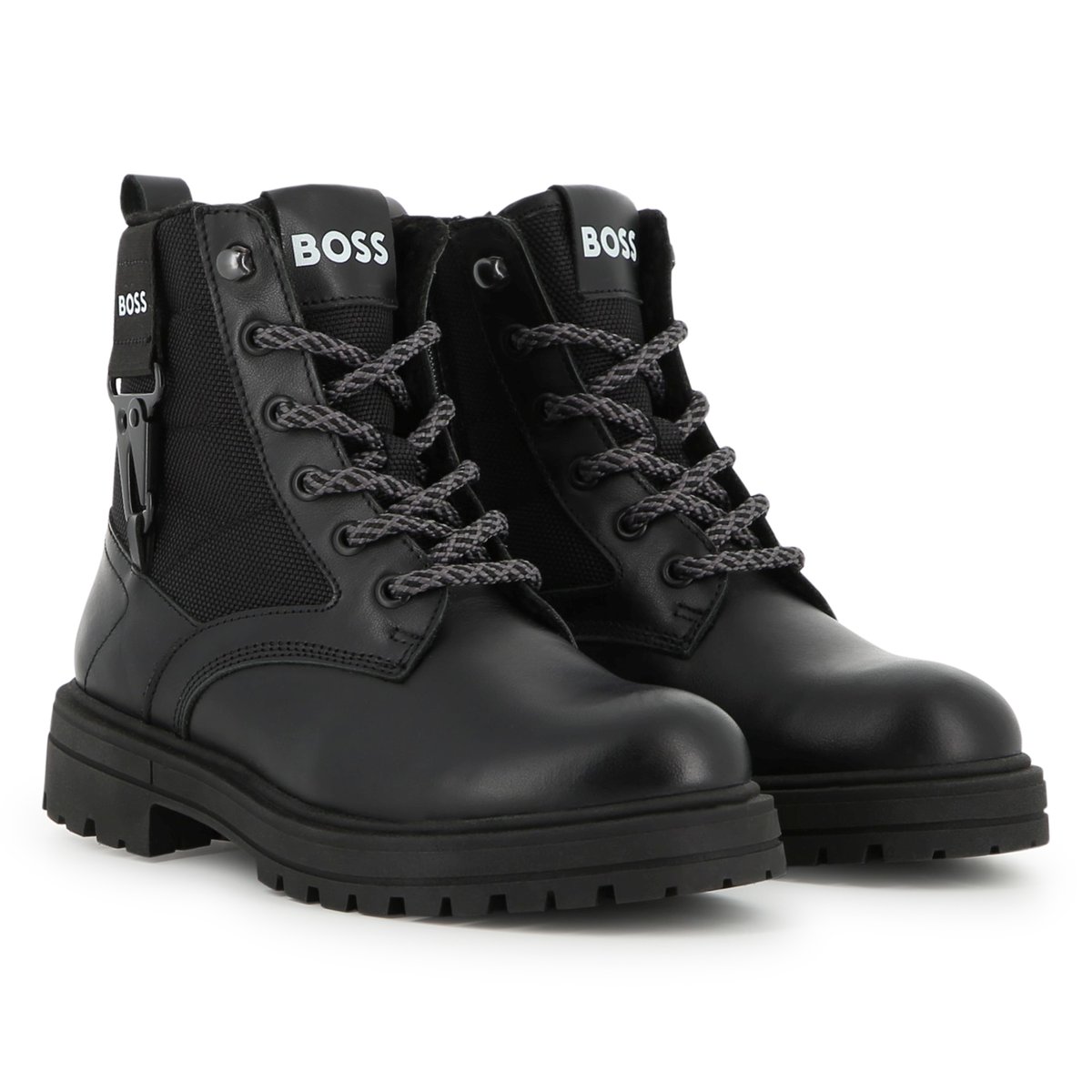 Bottines à lacets black, BOSS KIDSWEAR