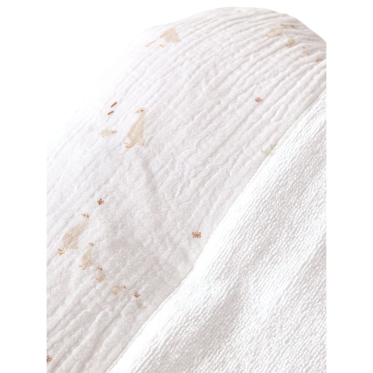 Matelas à langer en gaze de coton écru, VERTBAUDET
