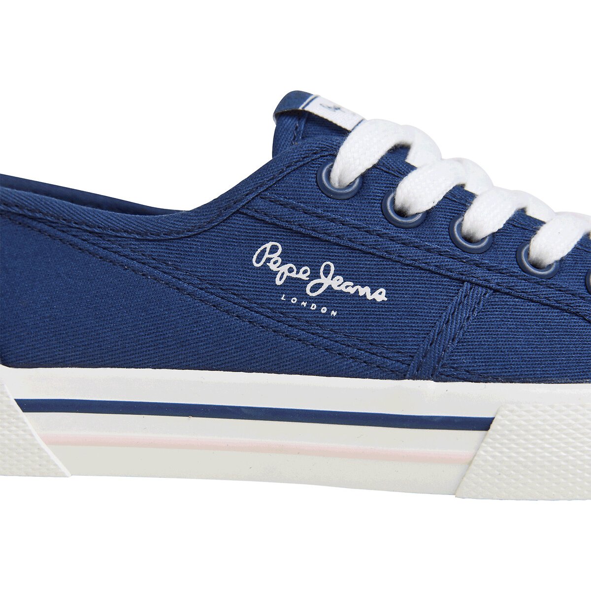 Sneakers in stof Brady Basic blauw, PEPE JEANS