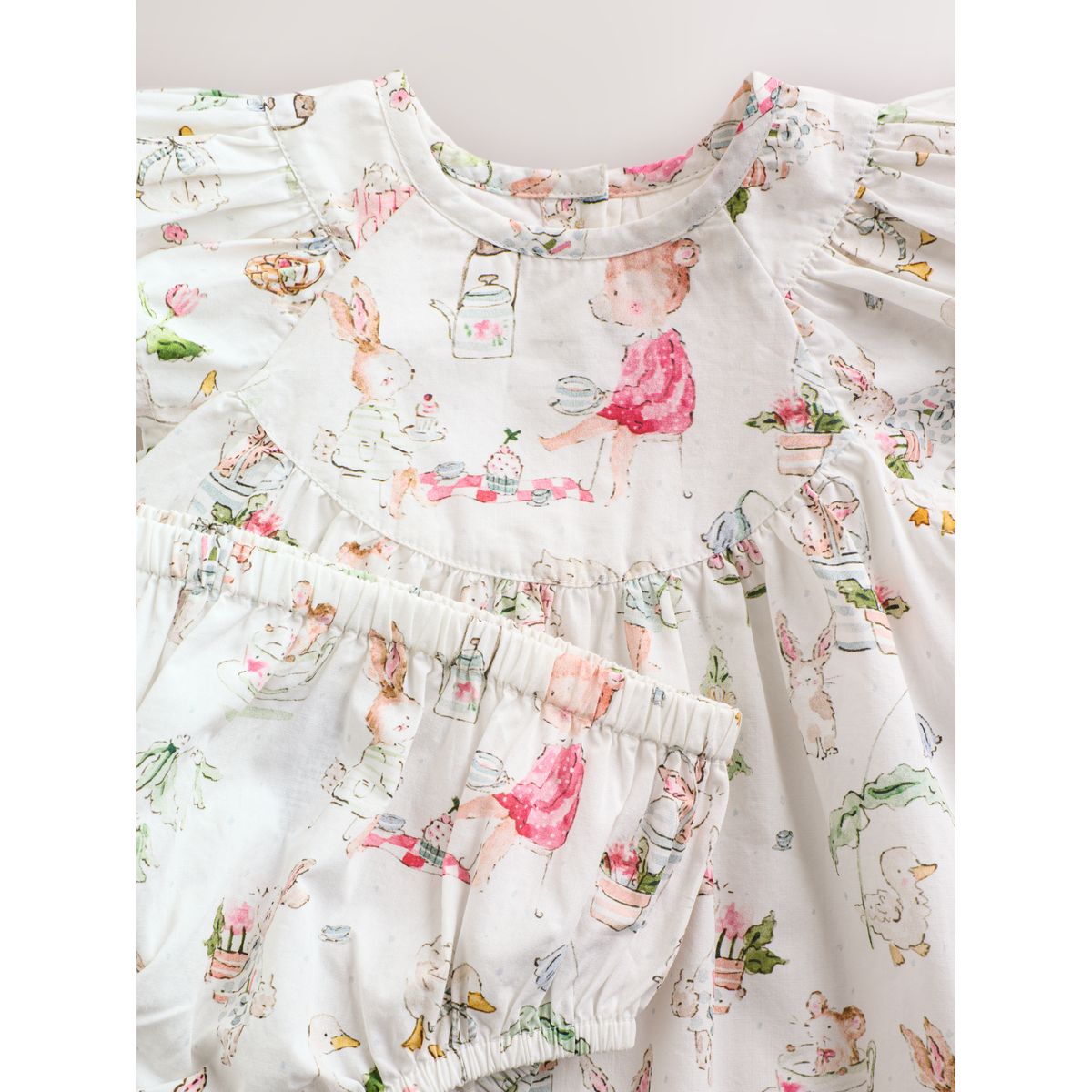Robe tissée et culotte bébé, 2 pièces personnage blanc, NEXT