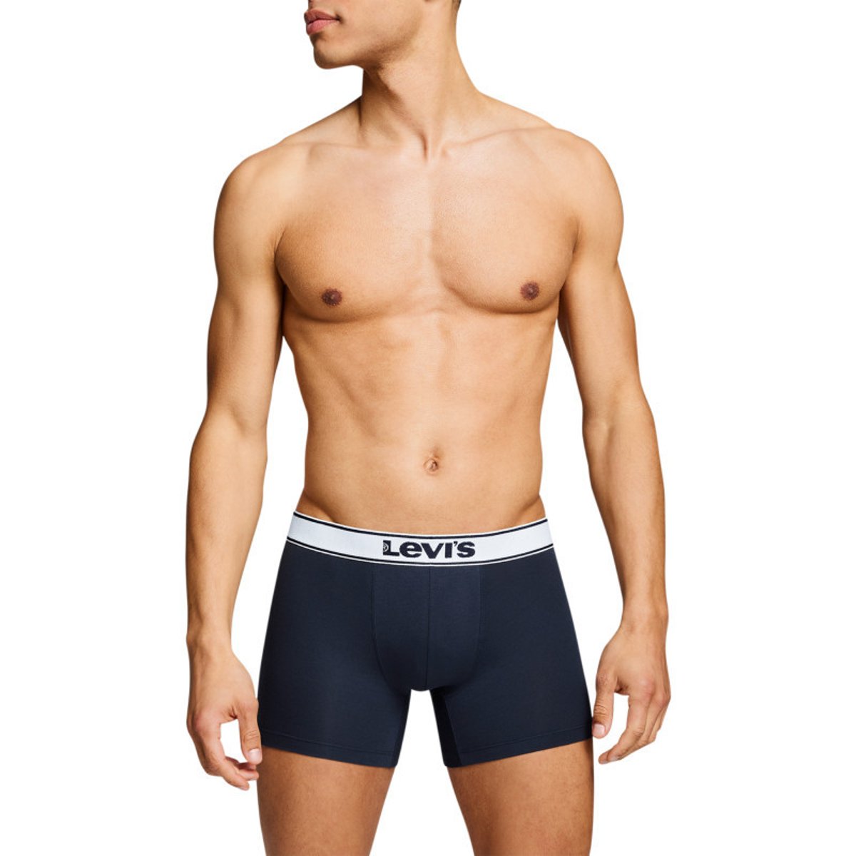 Lot de 3 boxers courts multicolores en coton avec ceinture élastiquée multicolores, LEVI'S