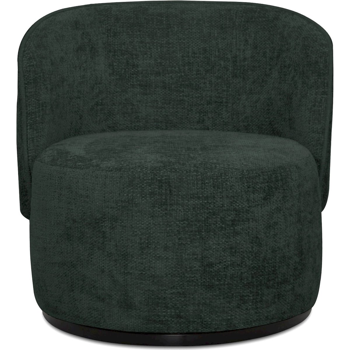 Fauteuil pivotant arrondi collection ZAMBINI beige chenille, RECOLLECTION