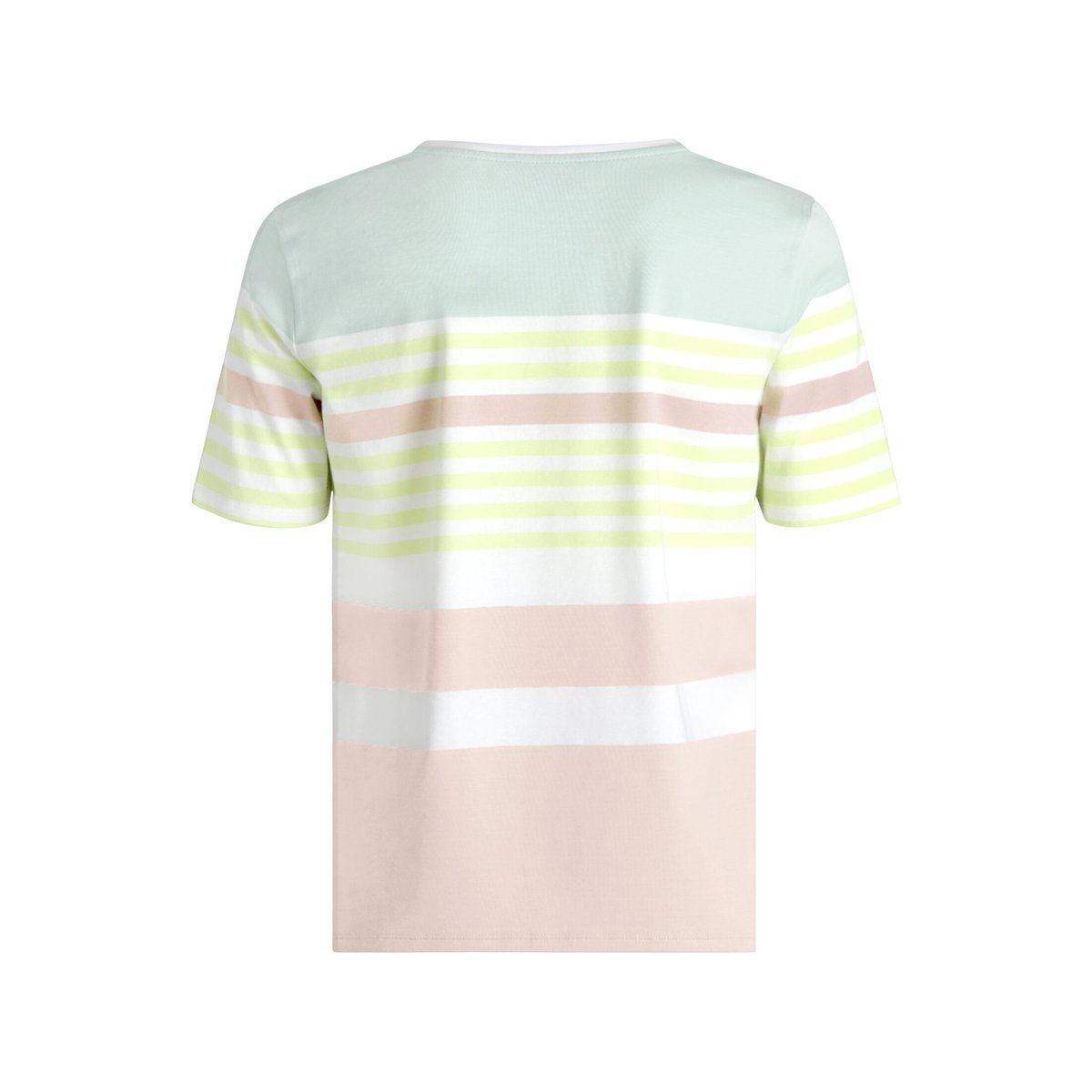 T-shirt basique à rayures horizontales beige/green, BETTY BARCLAY