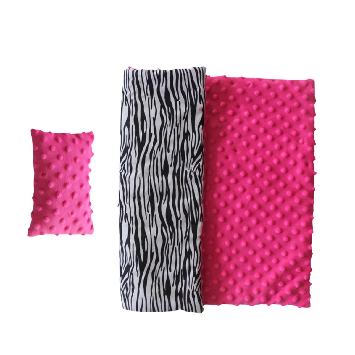 Lit Poupée Violet Draps Zèbre LITTLE PRINCESS rose, TEAMSON KIDS