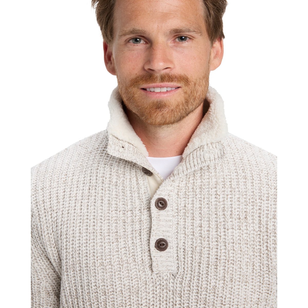 Pull BOULEVARD DES PLAGES blanc snow white heather, QUIKSILVER