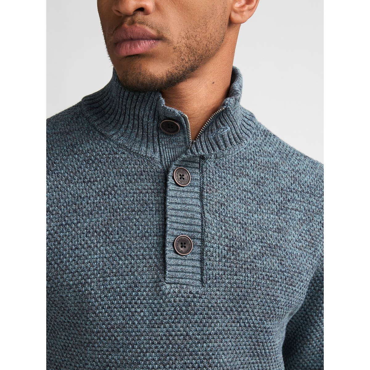Pull chiné millfield bleu storm blue, PETROL INDUSTRIES
