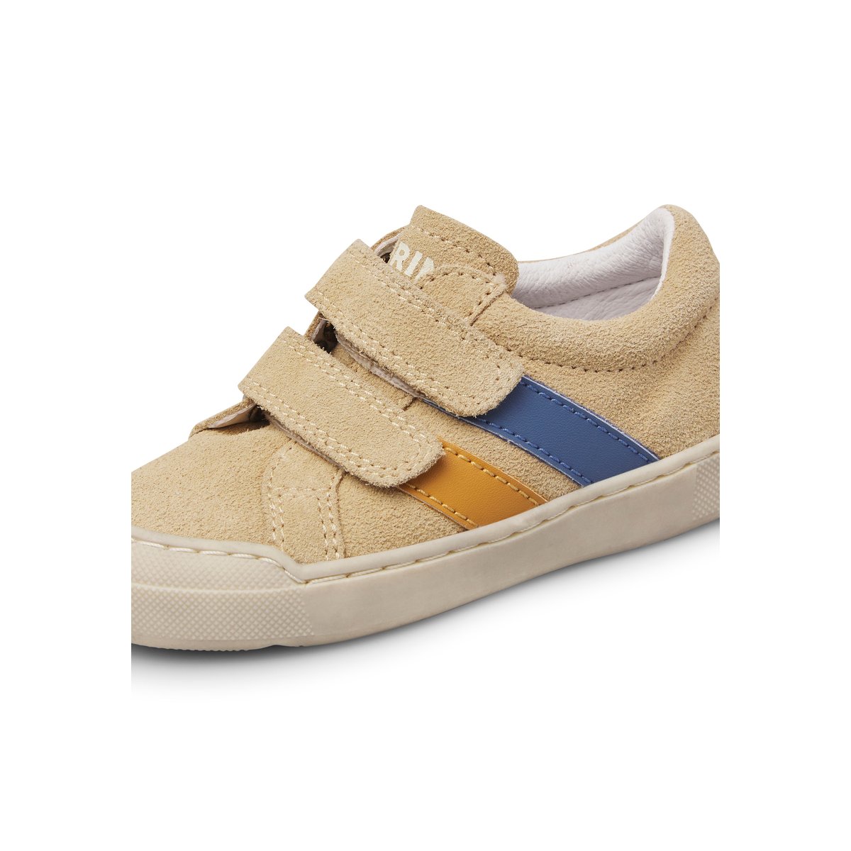 Baskets en cuir et en daim GOCY VL. sable-citrouille, NATURINO