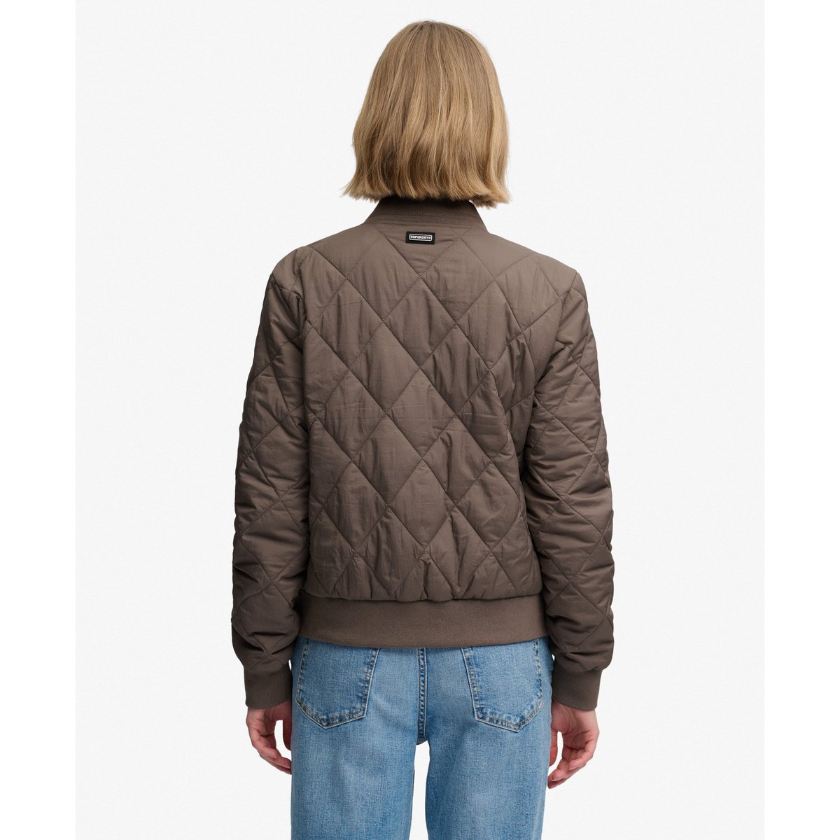 Blouson Bomber Doublé kaki foncé, SUPERDRY