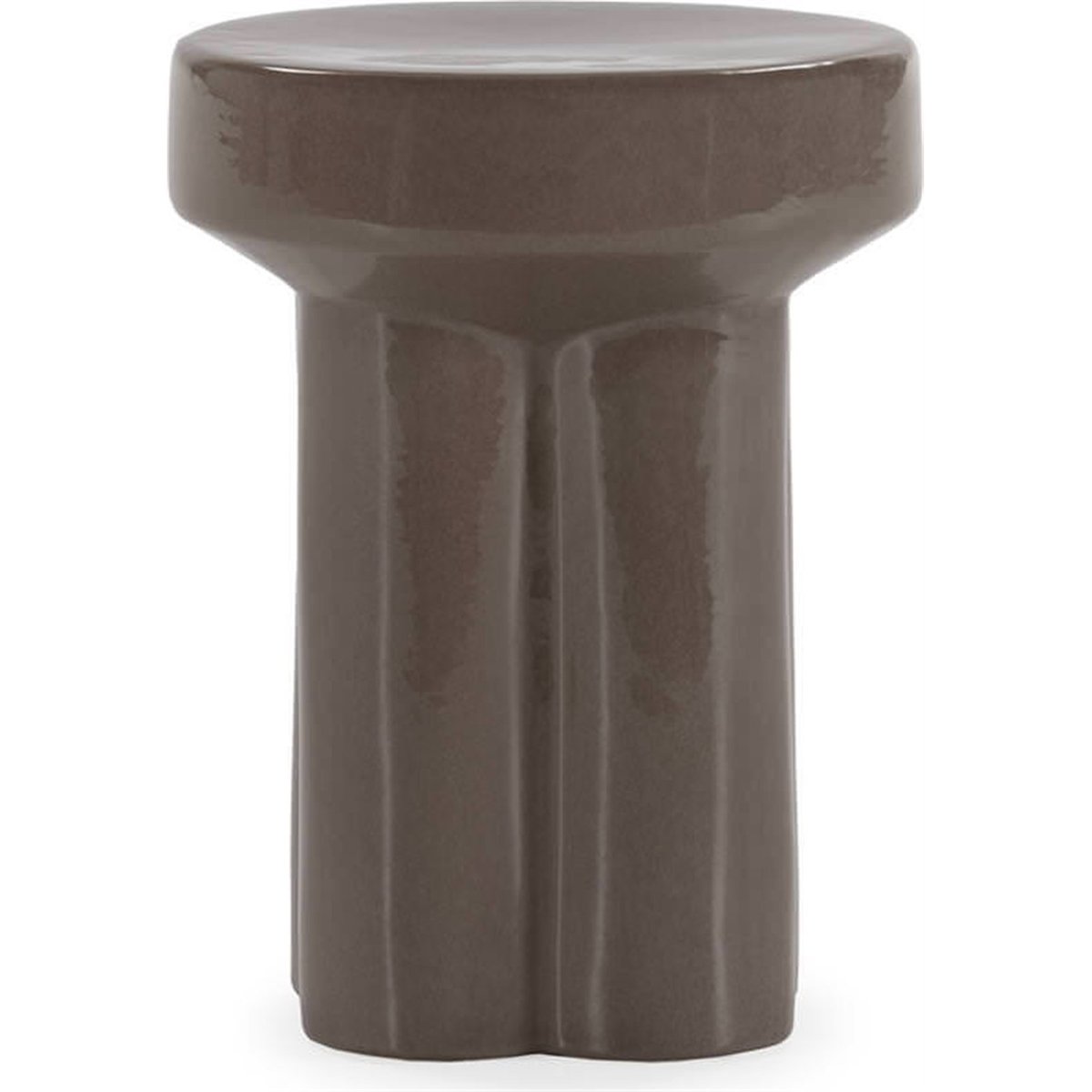Tabouret en céramique sculptural brun, RECOLLECTION