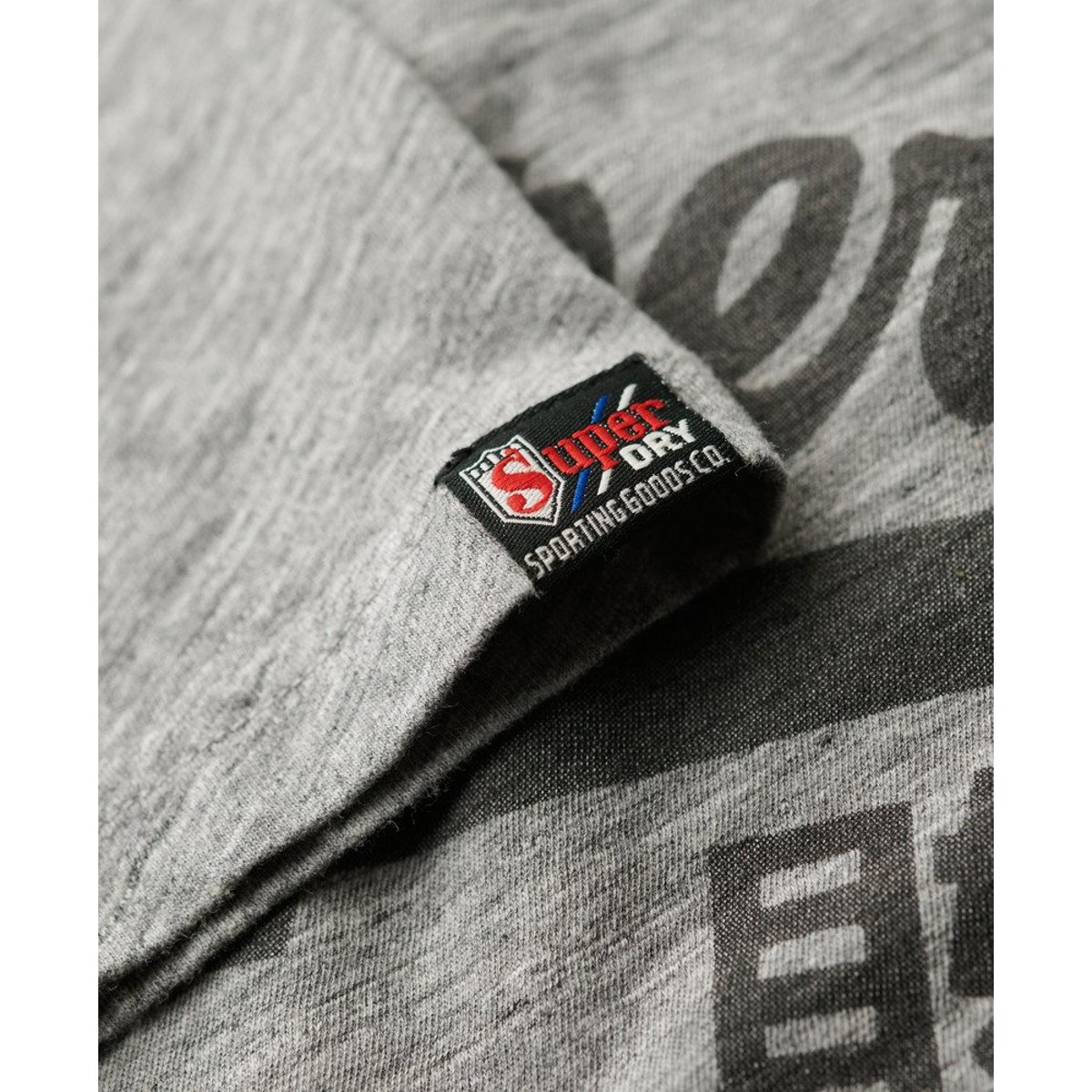 T-shirt à logo Vintage gris athlétique chiné, SUPERDRY