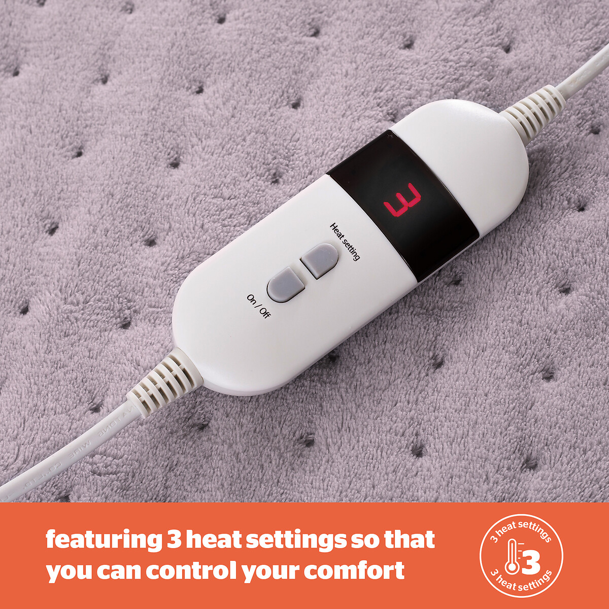 Comfort Control Cosy Foot Warmer grey, SILENTNIGHT
