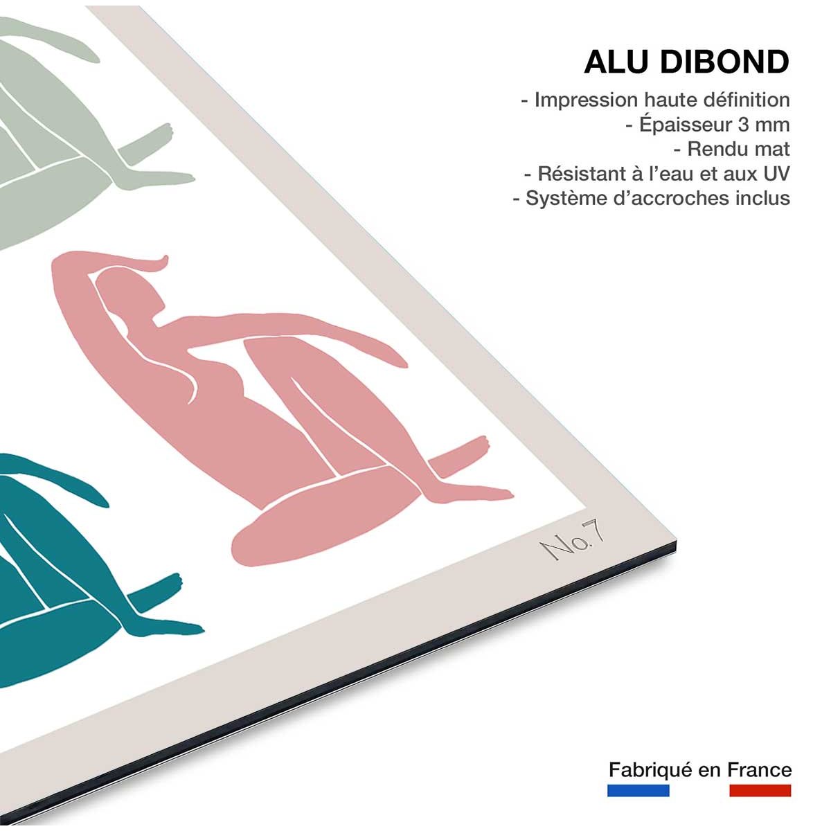 Tableau l'arte découpé tableau alu dibond, HEXOA