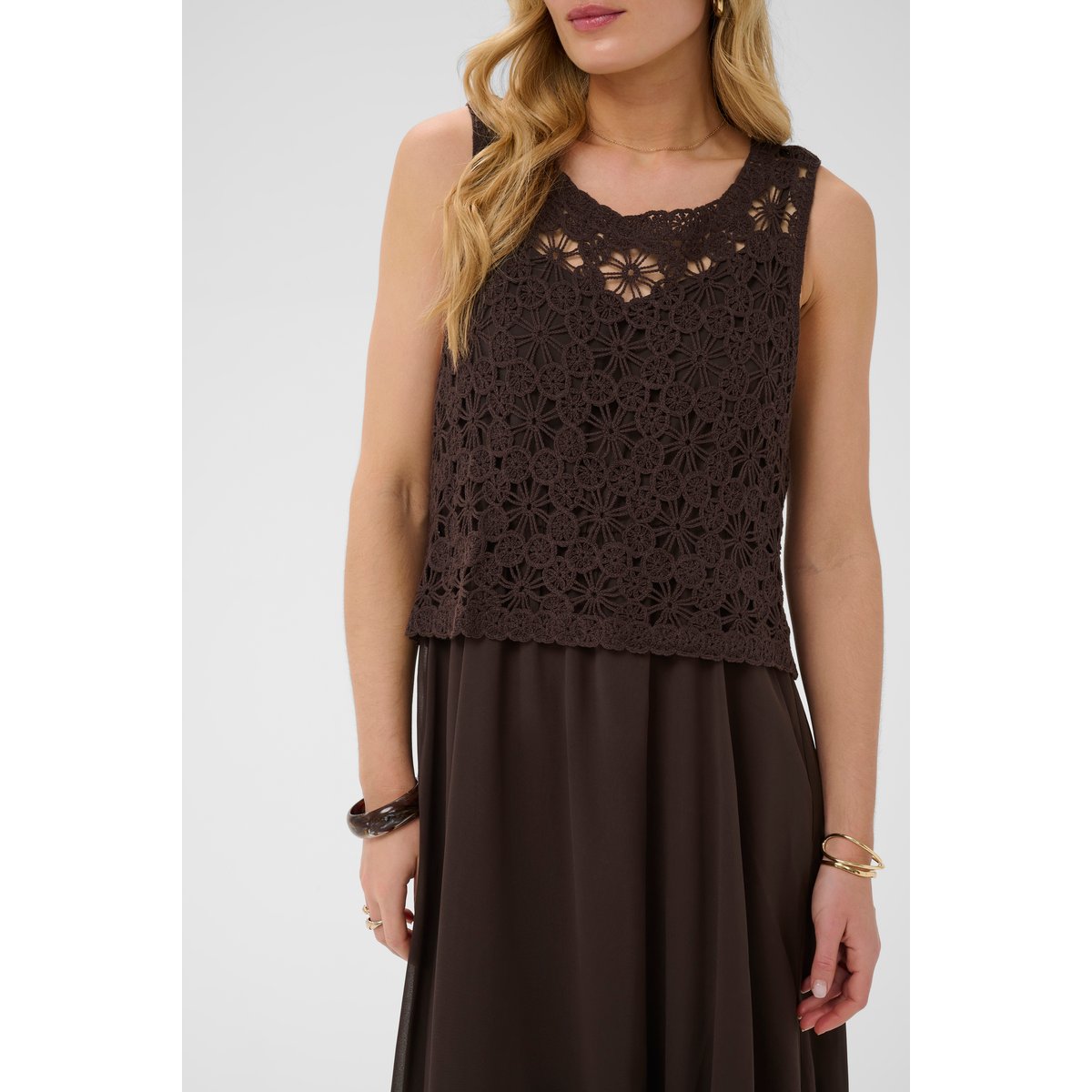 Robe marron java, CREAM