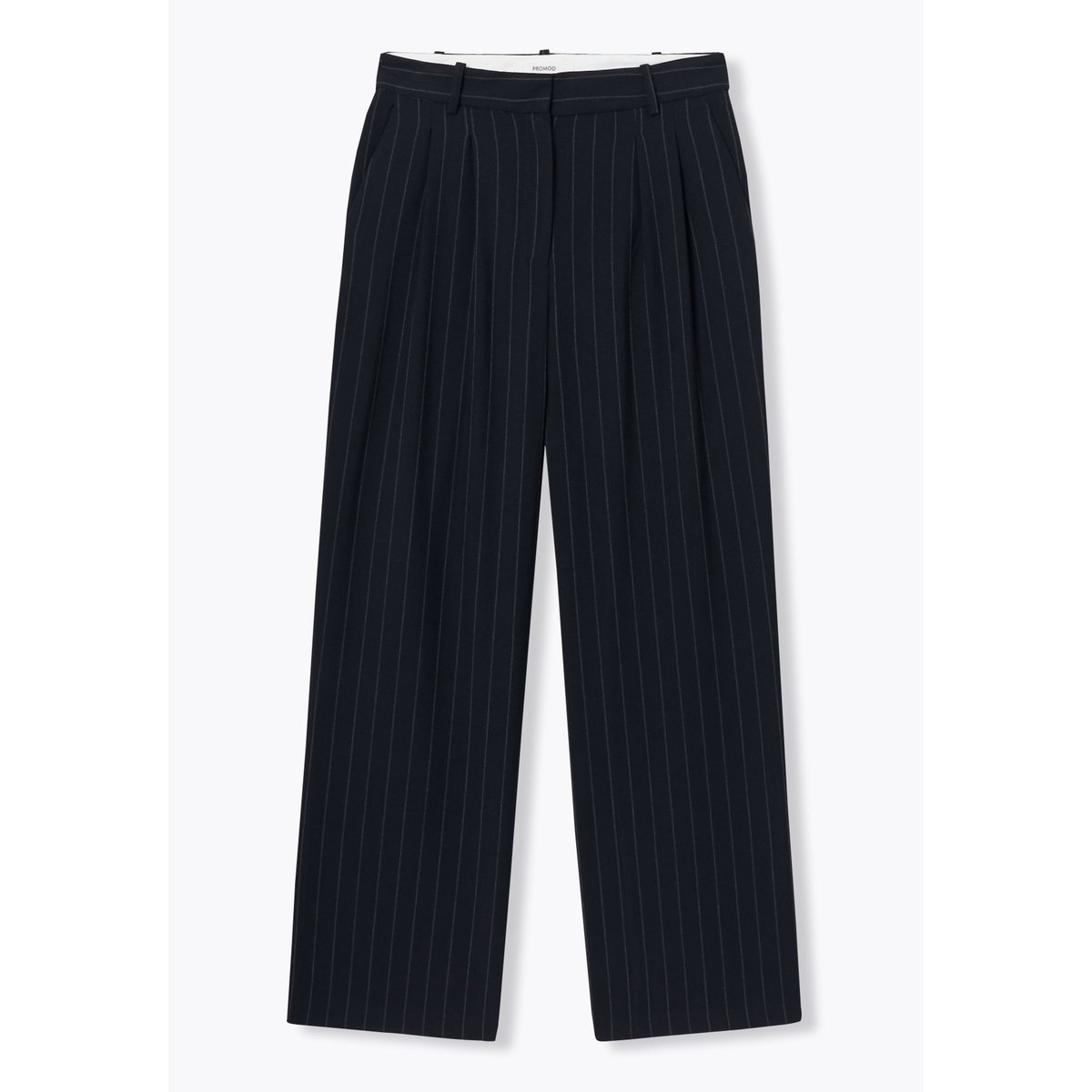 BILLY pantalon large à pinces rayé marine, PROMOD
