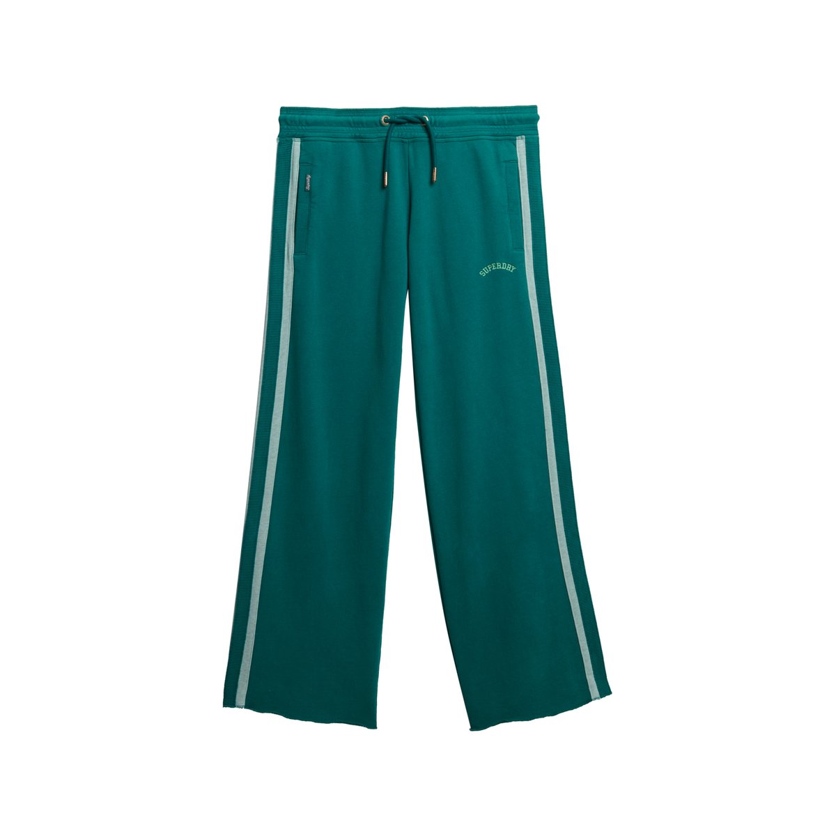Pantalon de survêtement droit à logo Athletic Essentials vert alpin, SUPERDRY