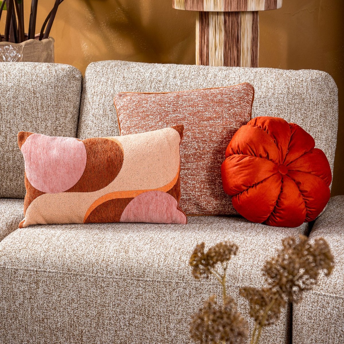 Coussin Marle rose, DUTCH DECOR