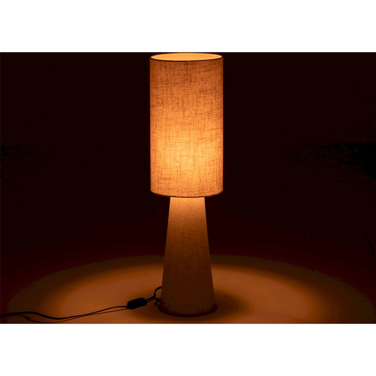 Lampe de table en tissu beige, RECOLLECTION