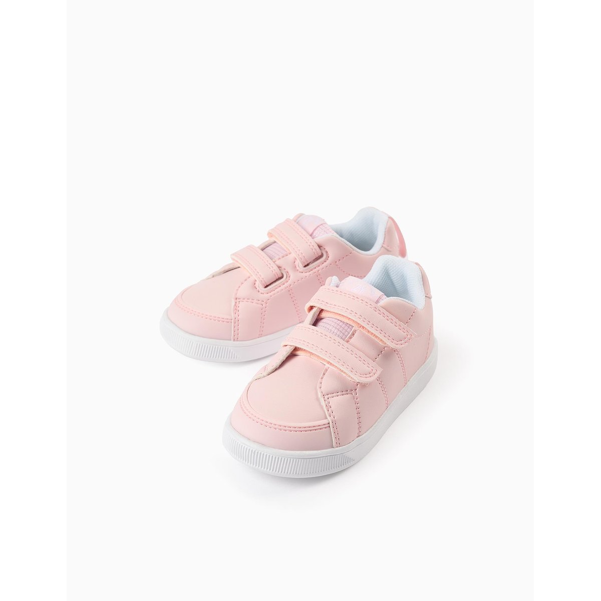 Baskets avec fermeture à scratch rose clair, ZIPPY