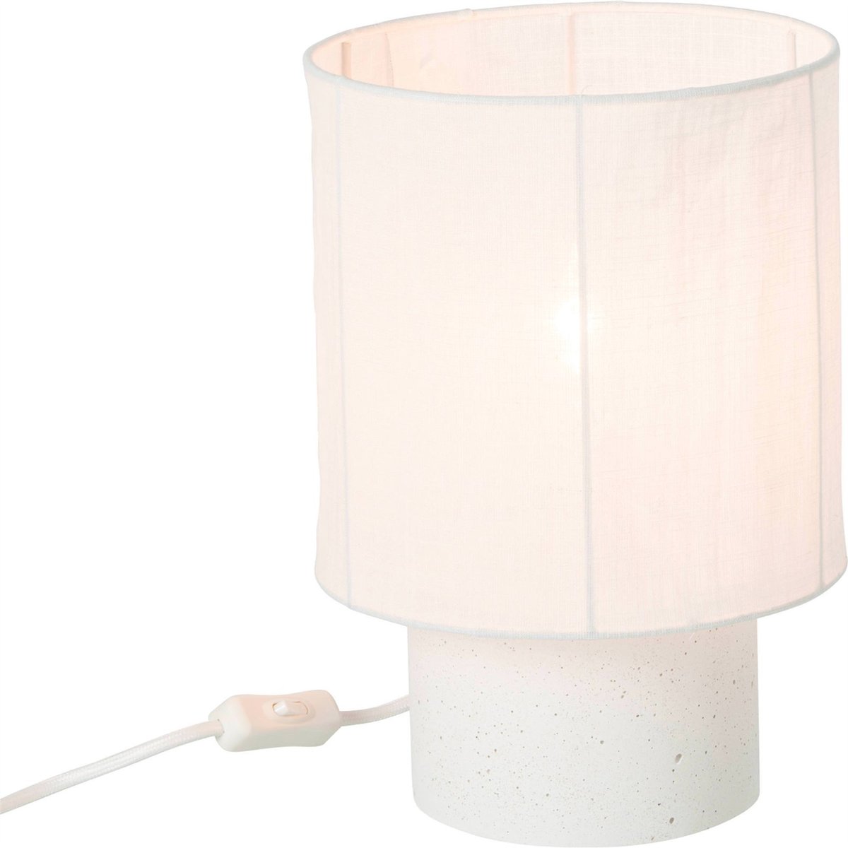 Lampe de table en ciment blanc, RECOLLECTION