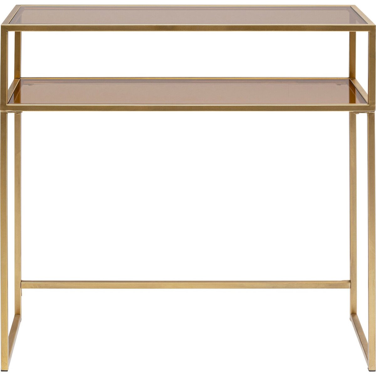 Console en verre et acier, LOFT or, KARE DESIGN