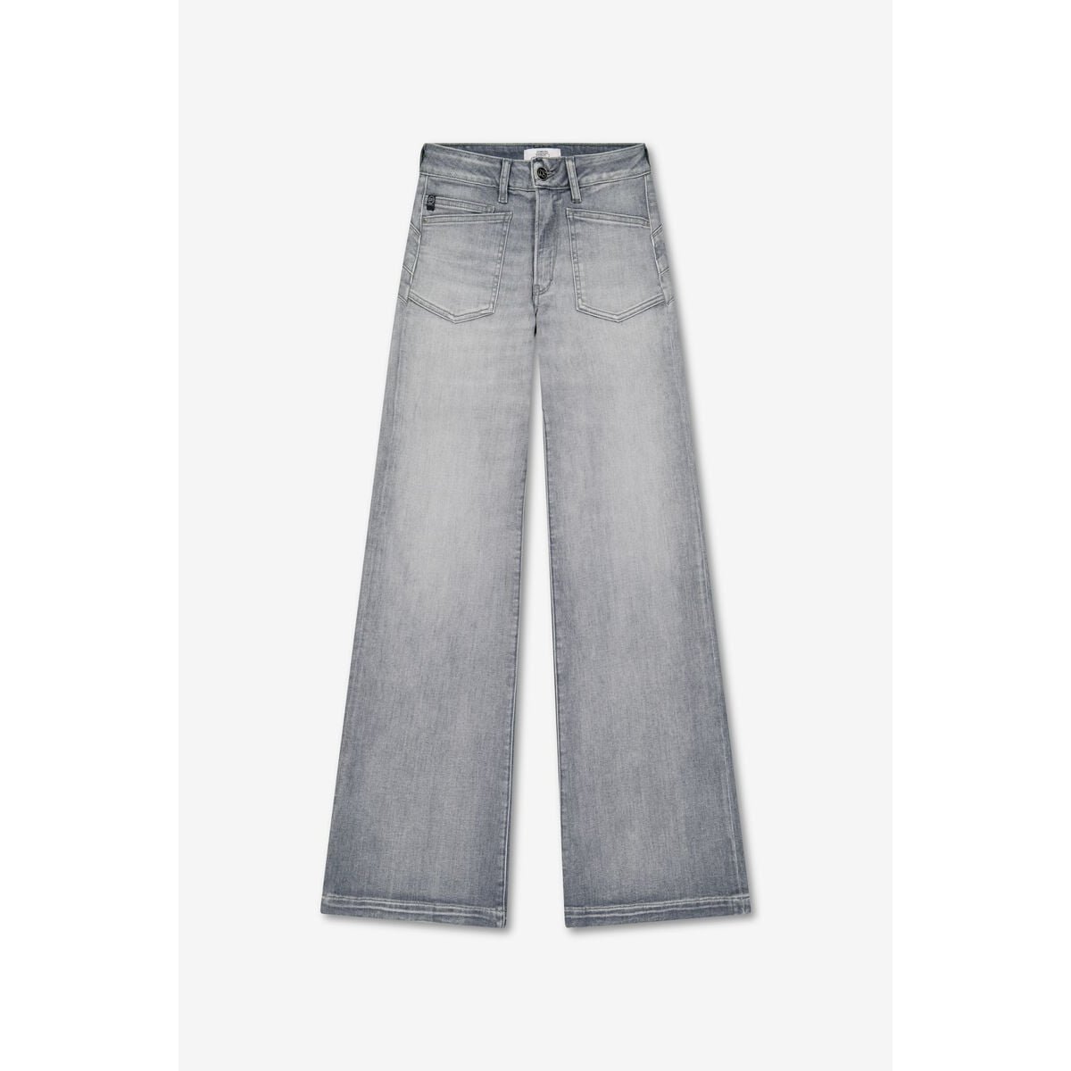 Jeans flare PULP high flare, longueur 34 grey, LE TEMPS DES CERISES