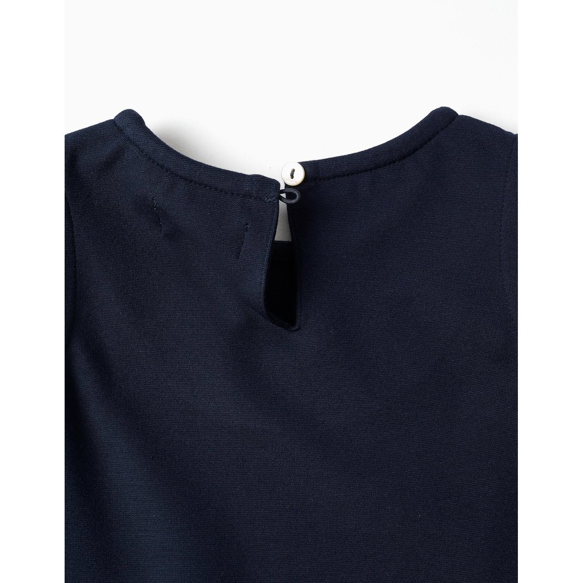 Robe sans manches en ponte de Roma bleu foncé, ZIPPY