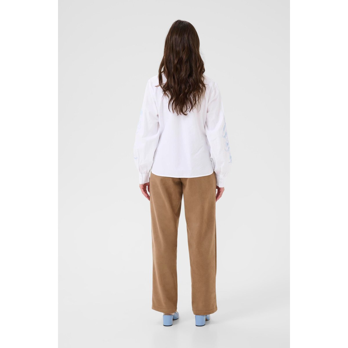 Chemise à manches longues blanc snow white, CREAM