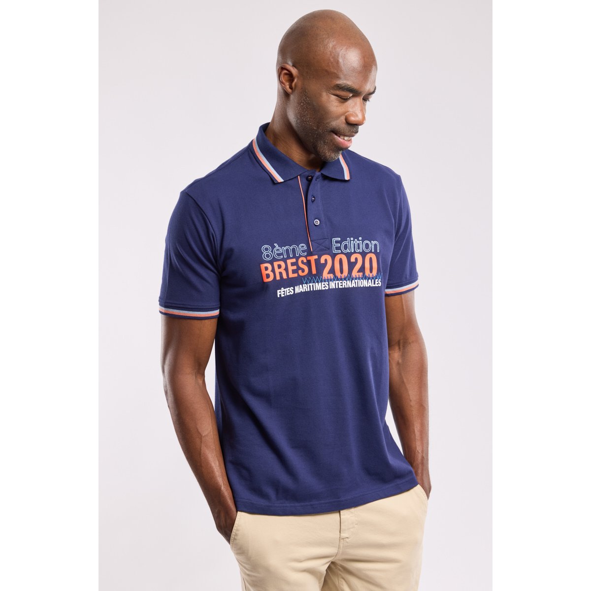 Polo Brest 2020 - maille piquée navy, ARMOR-LUX