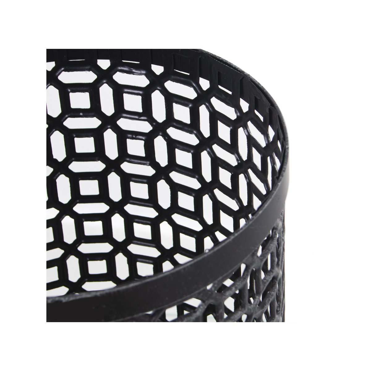 Porte parapluie rond en métal ajouré gris - 20x45cm gris, WADIGA