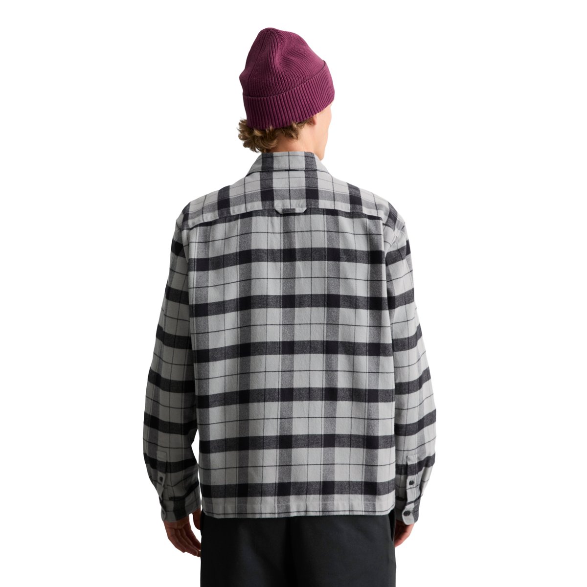 Chemise en flanelle, coupe classique en pur coton bio gris, MARC O’POLO DENIM