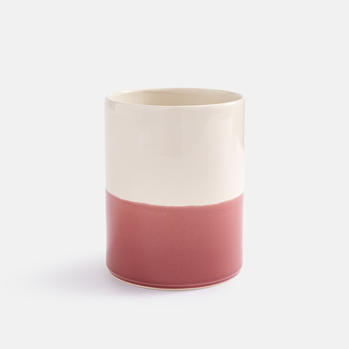 Portaposate bicolore in ceramica, ZALATO terra di siena , LA REDOUTE INTERIEURS