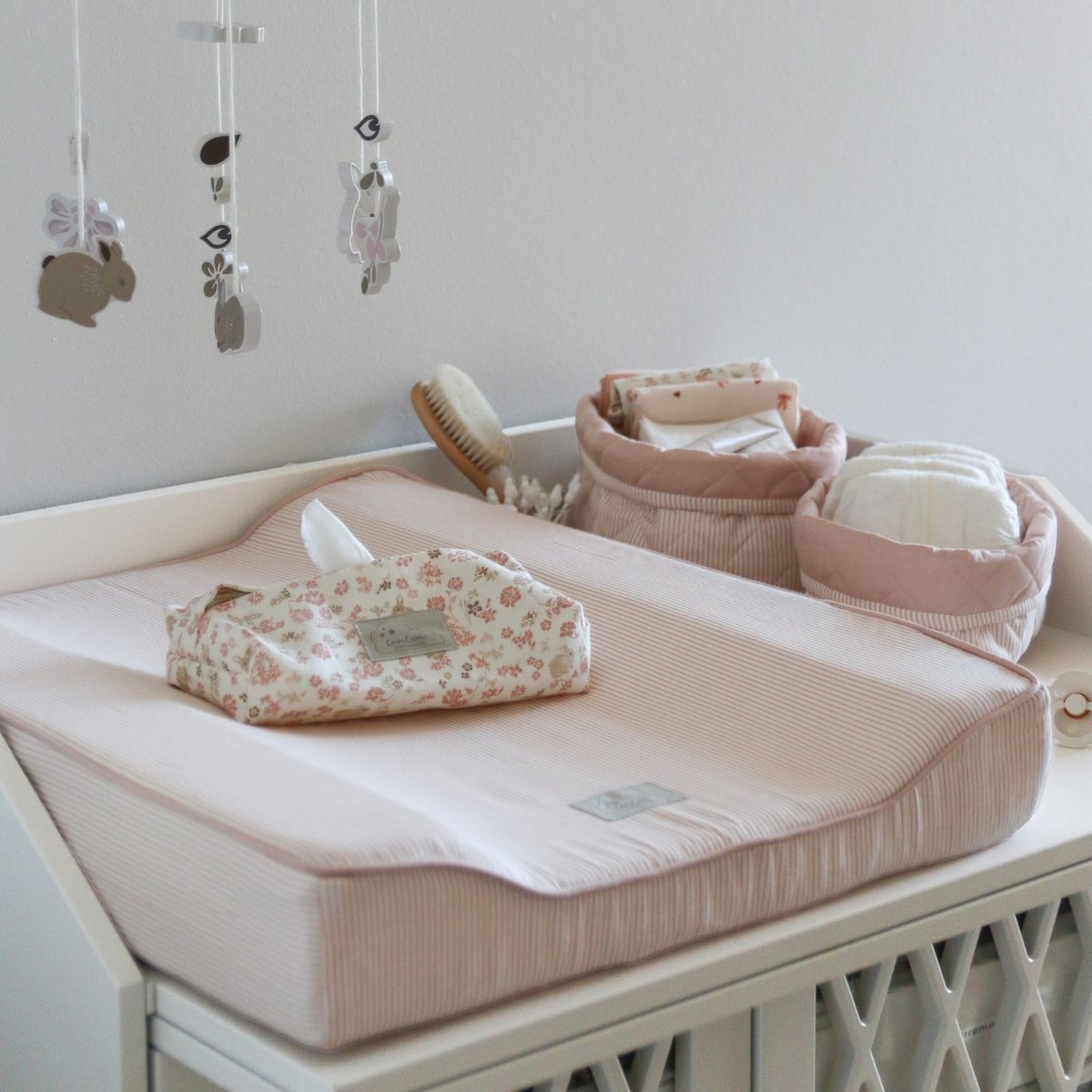 Matelas à langer bébé rose, CAM CAM