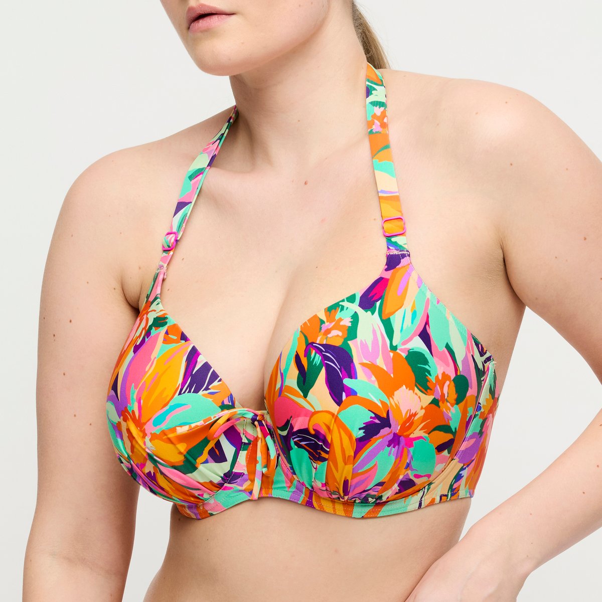 Haut de bikini rembourré coeur VARADEO multicolor - bright tropics, PRIMADONNA