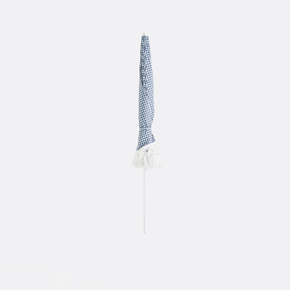 Guarda-sol com franjas, padrão vichy, Aline branco/azul, LA REDOUTE INTERIEURS