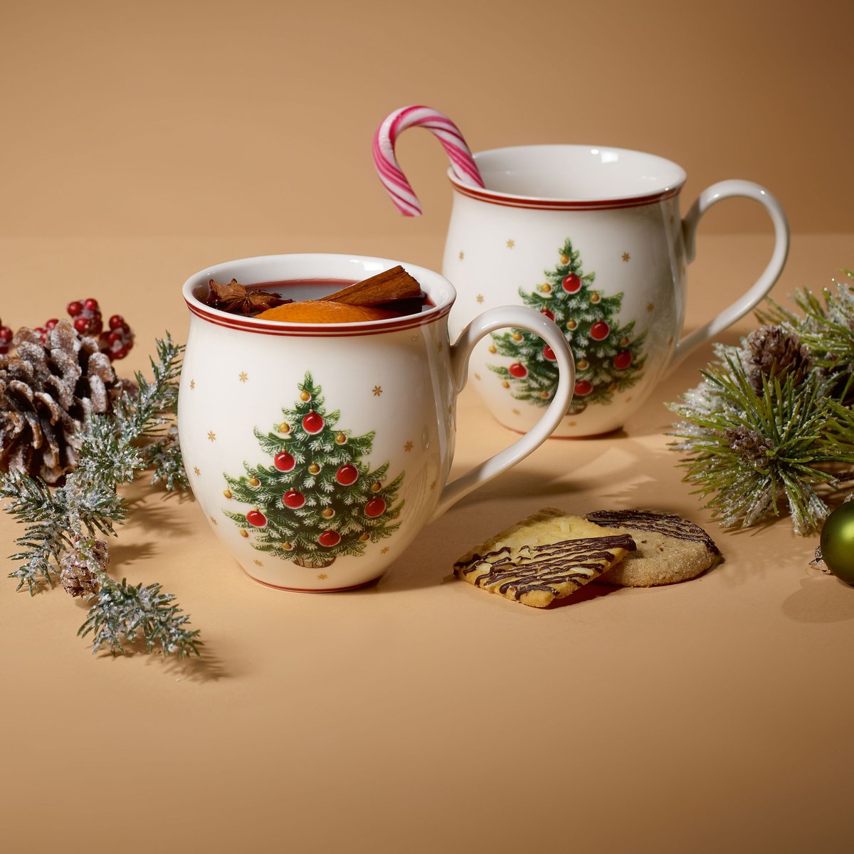 Mug Set 2Pces, Arbre De Noël TOY'S DELIGHT rouge, VILLEROY & BOCH