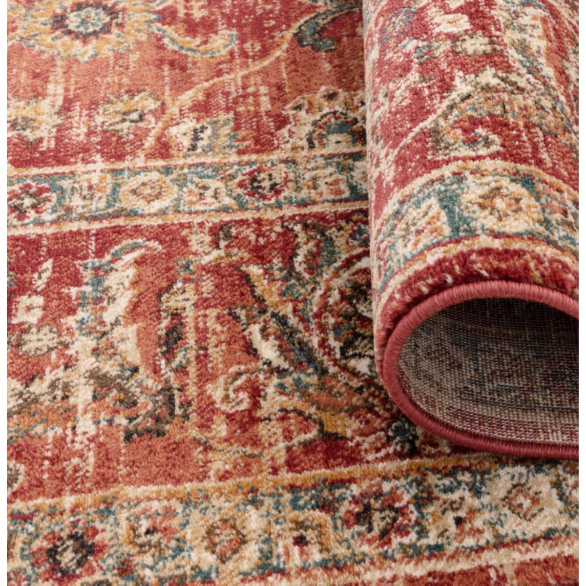 Tapis tissé plat style orient NOOR rouge, NOVATREND