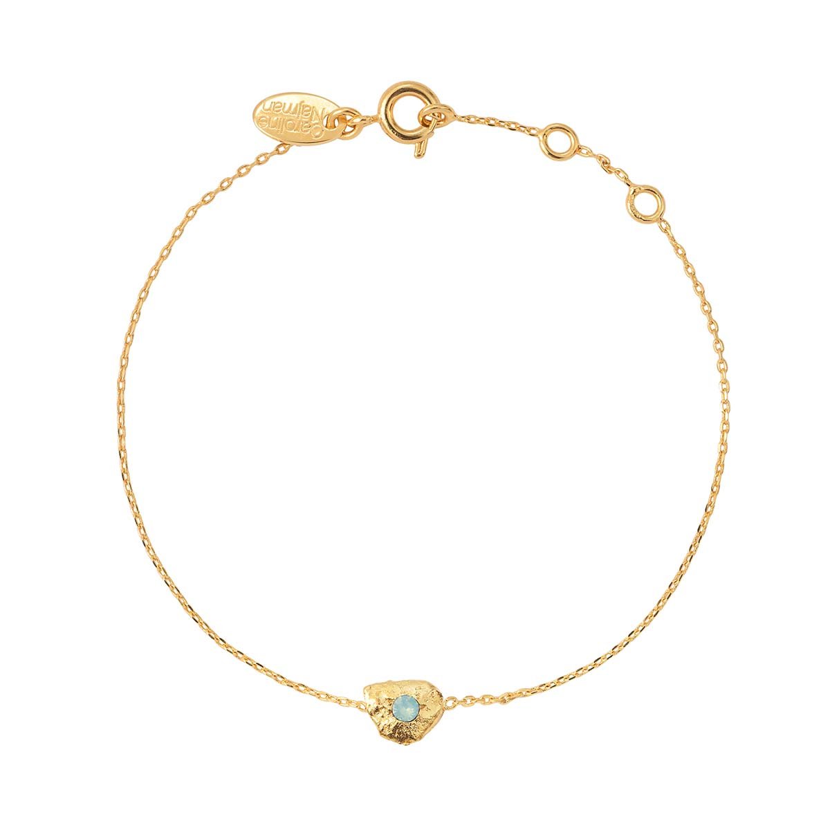 Bracelet doré - eleven bleu, CAROLINE NAJMAN