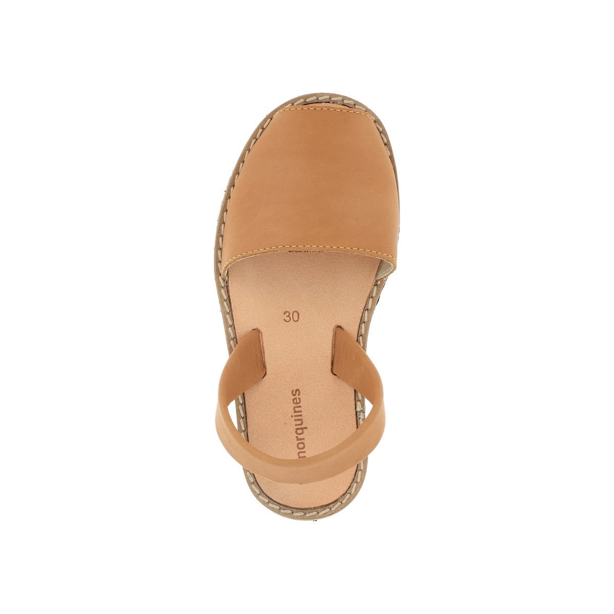 Sandales en cuir AVARCA KIDS camel, MINORQUINES