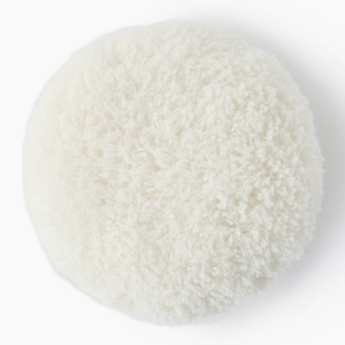 Coussin rond, 40cm de diamètre, 100% polyester recyclé seigle, MONOPRIX