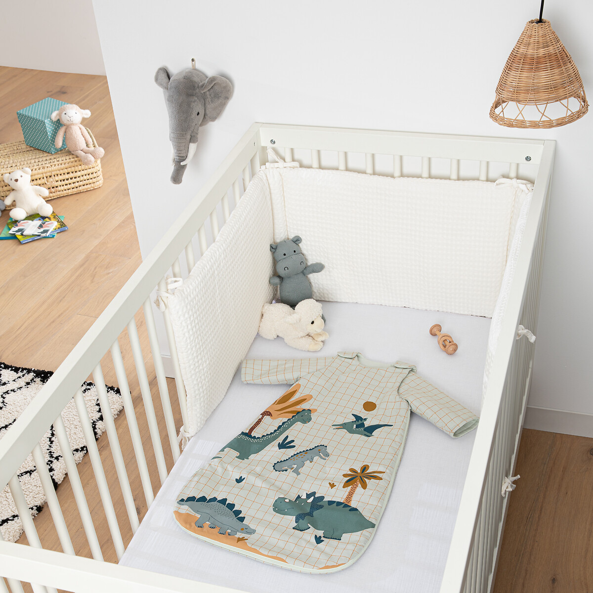 Gigoteuse hiver percale de coton, Little Dino imprimé, LA REDOUTE INTERIEURS