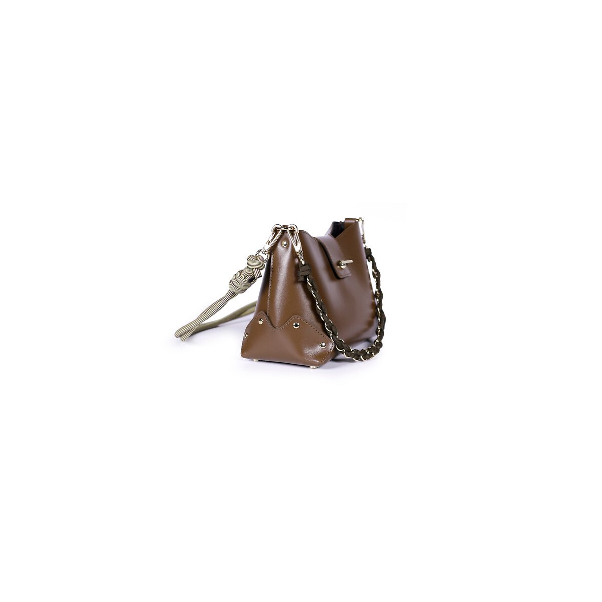 Sac en cuir, ORIGAMI marron, CRAIE STUDIO