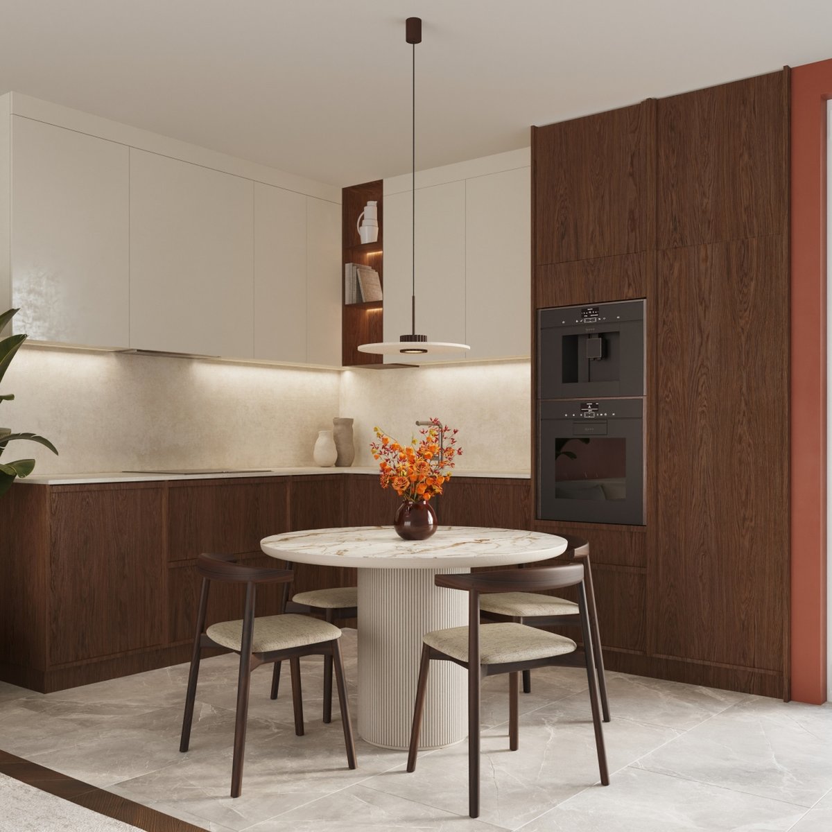 Suspension Feutre Marron Gx53 1 OVO marron, EDEN
