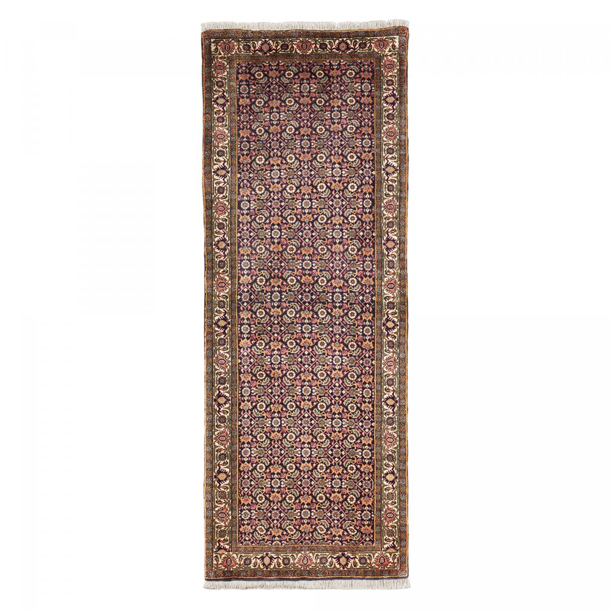 Tapis d'orient aux motifs orientaux, noué main, BIDJAR 5 vert, rose, bleu, UN AMOUR DE TAPIS