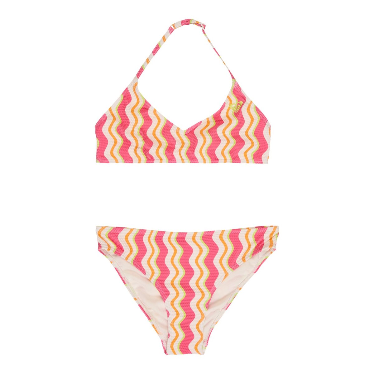 Ensemble 2 pièces bikini bralette deux pièces BOLD WAVES SET. rose papaya bold waves, ROXY