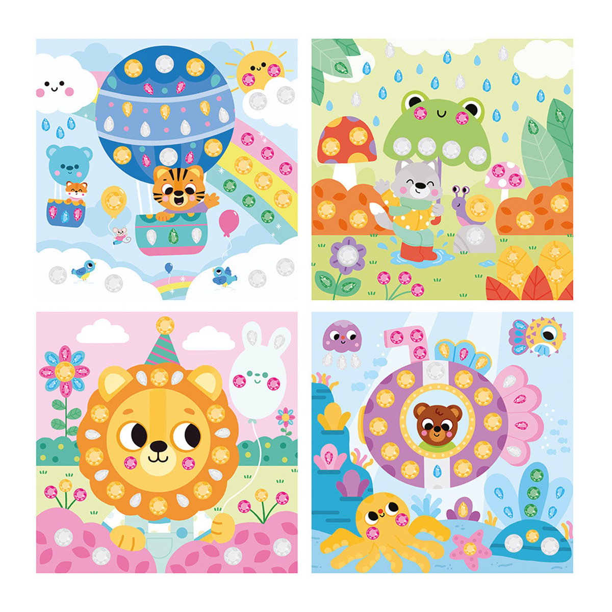 My Arts & Crafts Gros Strass 4 Ans multicolore, JANOD
