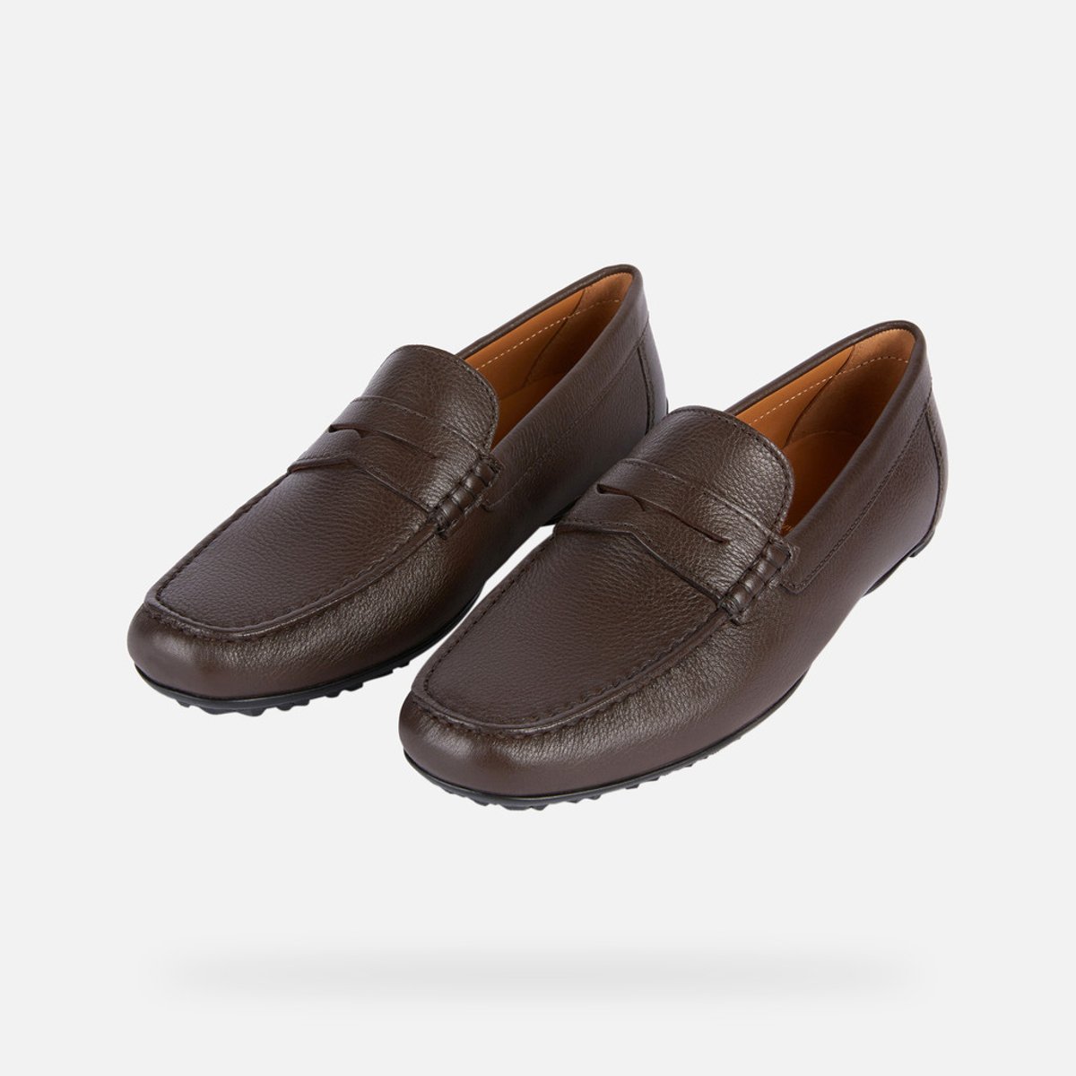 Mocassins U KOSMOPOLIS +GRIP W marron foncé, GEOX