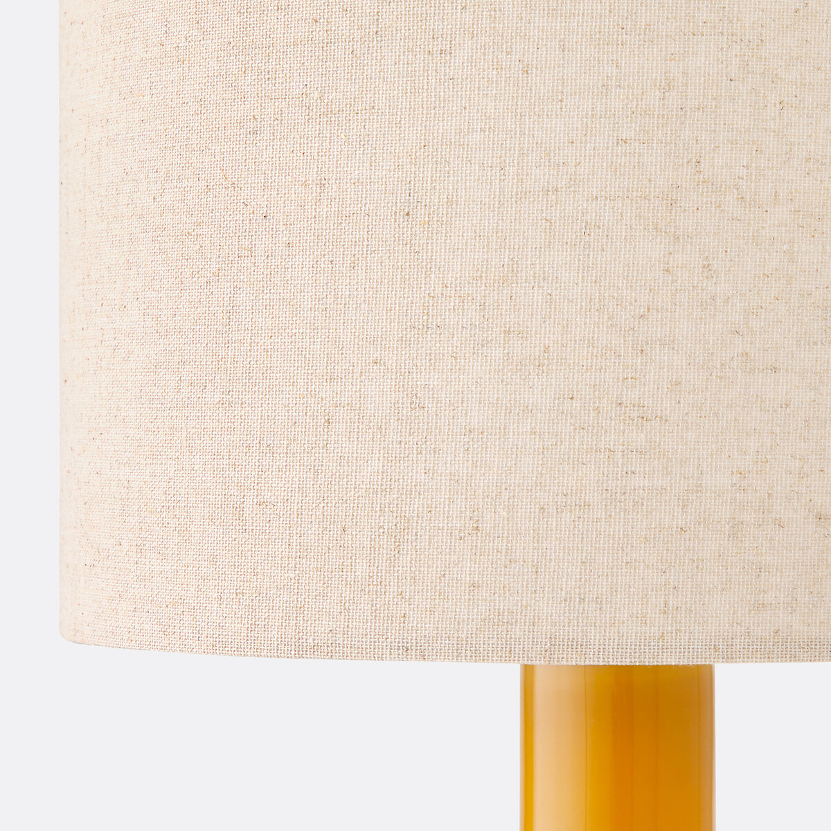 Lámpara de mesa de vidrio y lino, Juna ámbar, LA REDOUTE INTERIEURS