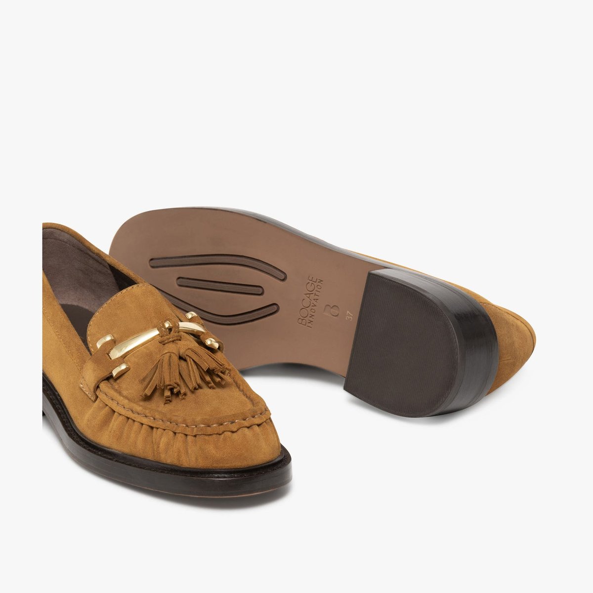 Mocassin en cuir ADINA cognac, BOCAGE